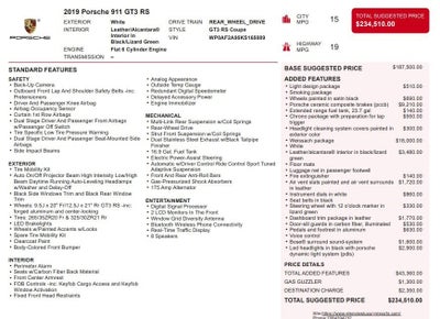 2019 Porsche 911 GT3 RS