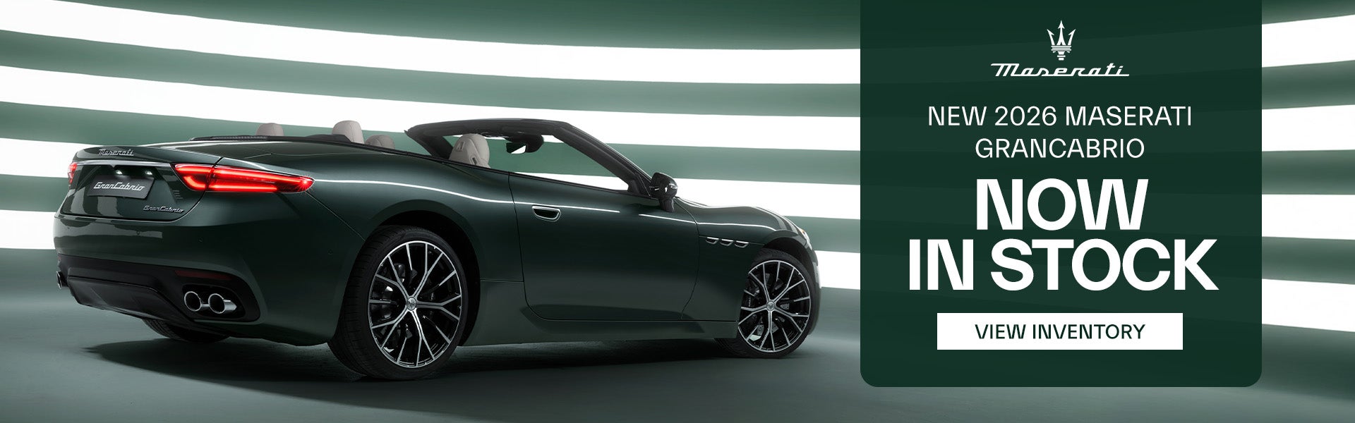 New 2026 Maserati GranCabrio in Stock Offer