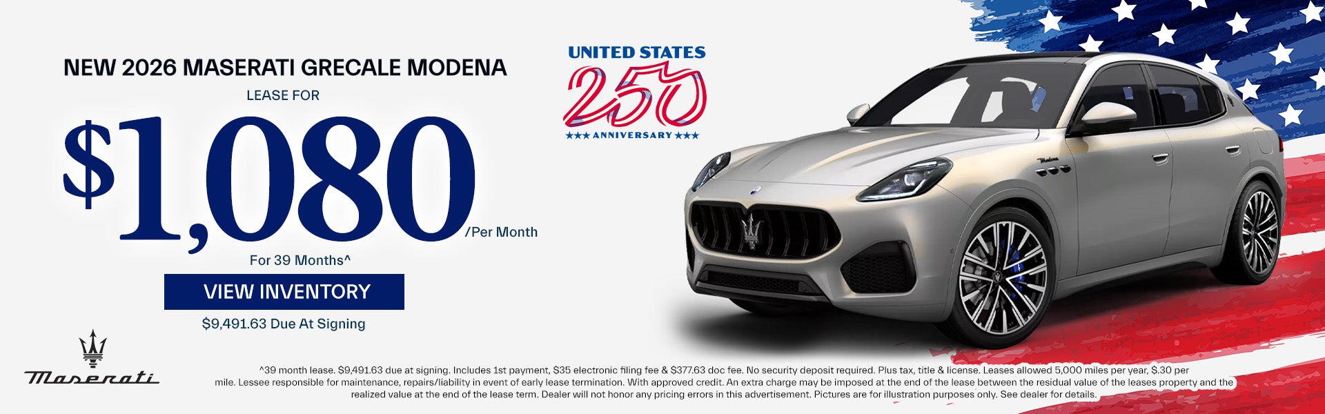 Maserati Grecale Lease Offer