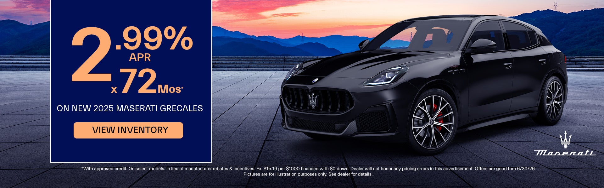 2025 Maserati Grecale Finance Offer