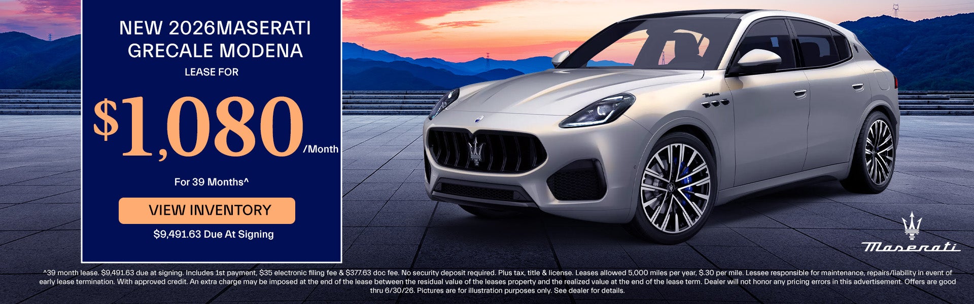 2025 Maserati Grecale Lease Offer