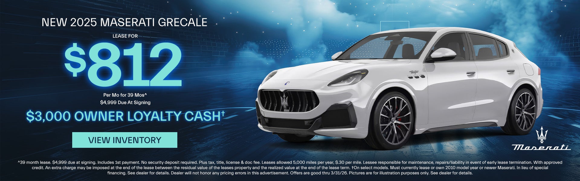 New Maserati Grecale Lease Offer