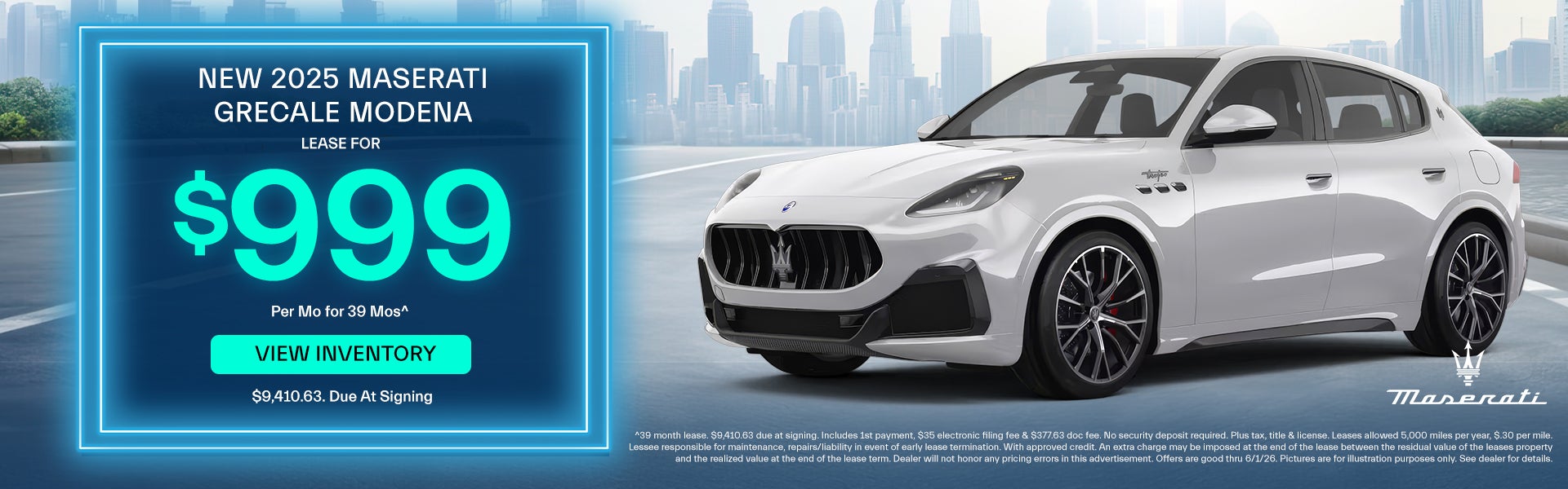 2025 Maserati Grecale Lease Offer