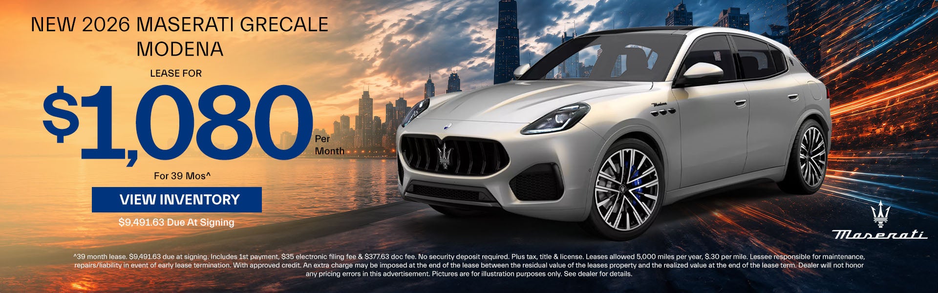 Maserati Grecale Lease Offer